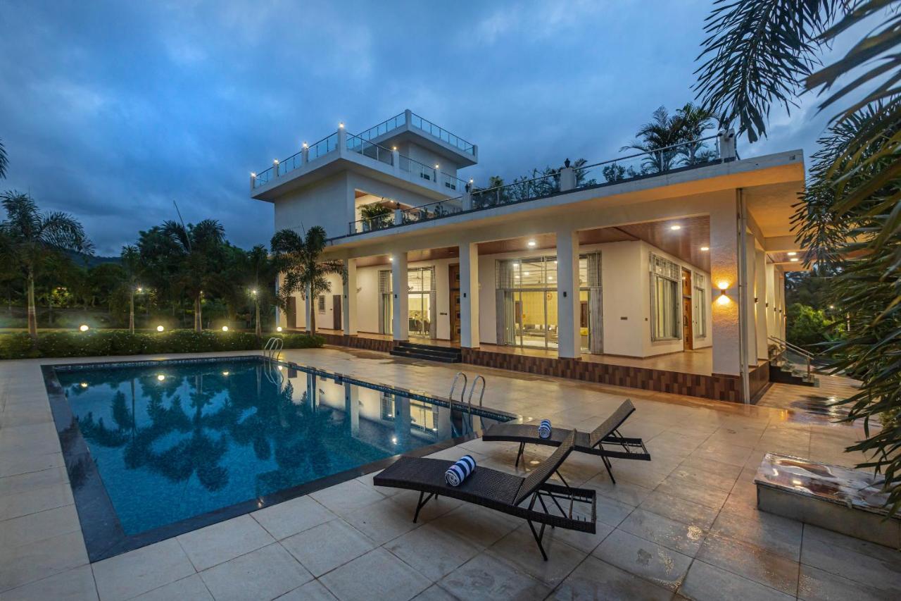 Saffronstays Odyssey, Karjat - 10 Acres Pet-Friendly Estate With Swimming Pool Chinchavli Esterno foto